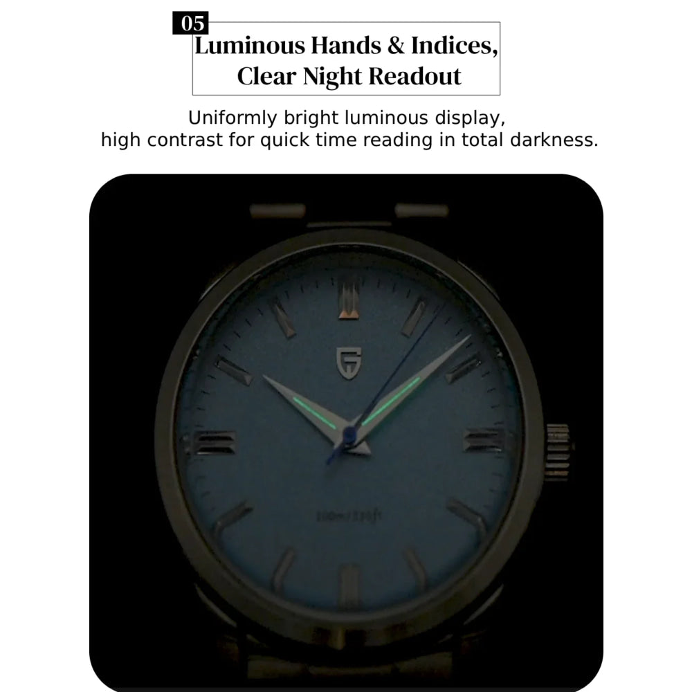 PAGANI DESIGN 2026 NEW Top Ice Blue Dial Men Quartz Watch Japan VH31 100M Waterproof Luxury Dress Watch For Men Reloj Hombre