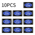 10Pcs 3D Car Styling Epoxy Emblem Badge Stickers Goods Auto Accessories For Ford Focus mk2 mk3 Fiesta Fusion Ranger Mondeo Kuga