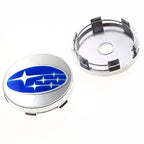 For Subaru ASCENT BRZ FORESTER IMPREZA XV WRC WRX LEGACY OUTBACK STI 4pcs 60mm Car Wheel Center Covers Tire Hub Caps Decoration