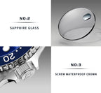 CADISEN New Luminous Men Mechanical Wristwatches Ceramic Bezel Sapphire Glass Automatic Watch Men Relogio Masculino