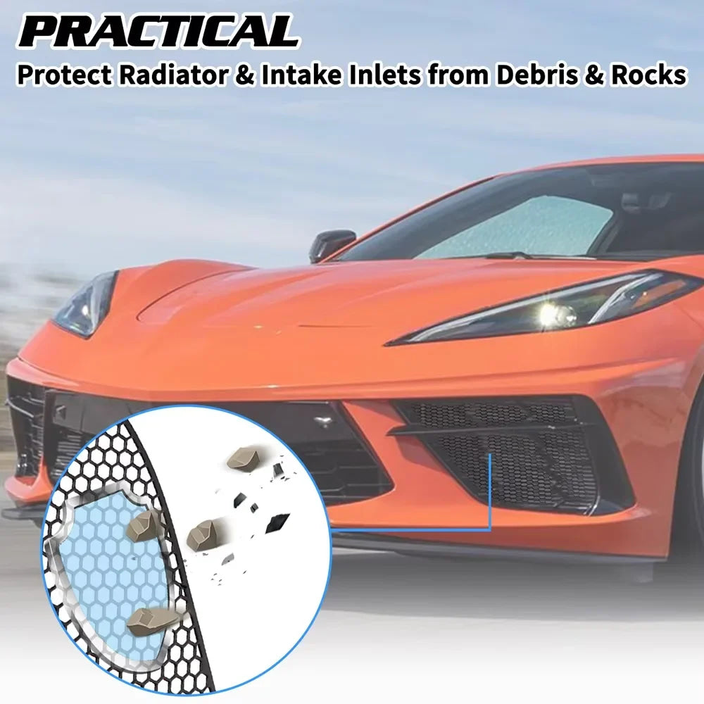 The Radiator Guard Is Suitable For C8 CORVETTE OEM Style Grille Automotive Accessories