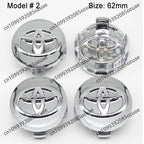 4Pcs 62mm 57mm Car Wheel Center Hub Caps Cover Badge Accessories For Toyota Prado Yaris Hilux Verso Fortuner Supra Corolla Camry