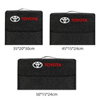 Car interior sticker Car Trunk Storage Box Foldable Felt Organizer Stowing Tidying Box For Toyota Corolla Camry rav4 Yaris hilux