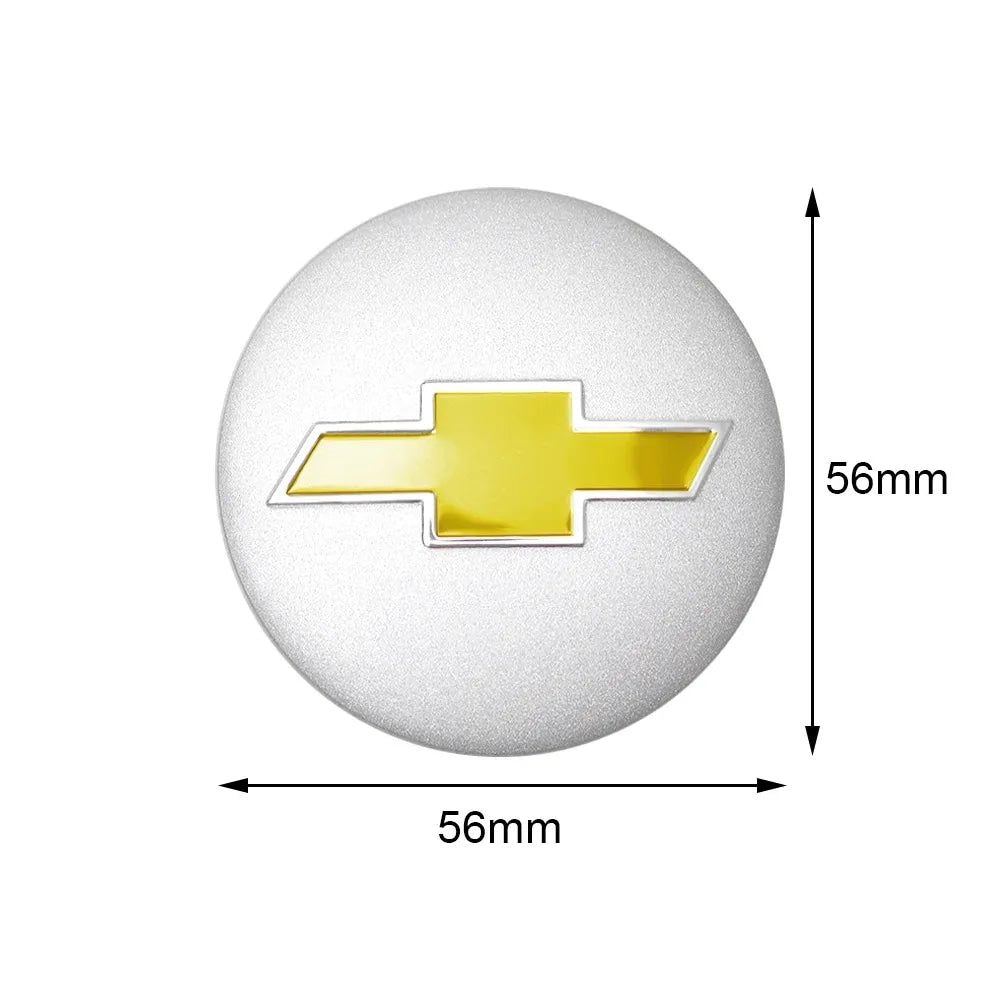 4PCS 56MM/60MM Car Wheel Center Hub Caps Tire Rim Covers Auto Accessories for Chevrolet Cruze Lacetti Sonic Spark Sail Aveo T250
