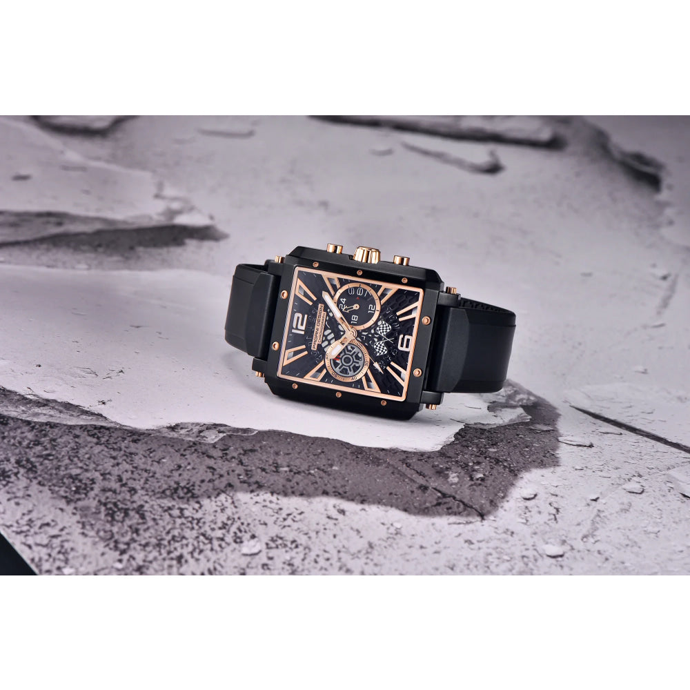 2026 New Pagani Design PD1725 Men Square Quartz Watch Chronograph 42MM Sapphire Glass Waterproof Racing Sports Silicone reloj