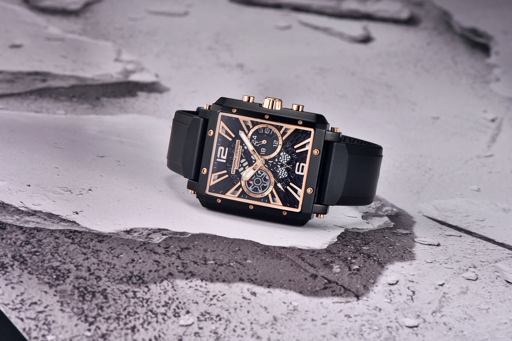 2026 New Pagani Design PD1725 Men Square Quartz Watch Chronograph 42MM Sapphire Glass Waterproof Racing Sports Silicone reloj