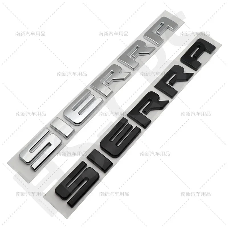 new old letter logo car stickers for GMC sierra Rear Trunk Emblem Logo boot label trunk modified Accessories decoration decals