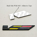 3D Metal Car Sticker Logo V Rear Trunk Badge Fender Side Emblem Decals For Cadillac ATS CTS CT4 CT5 XT6 Auto Accessories