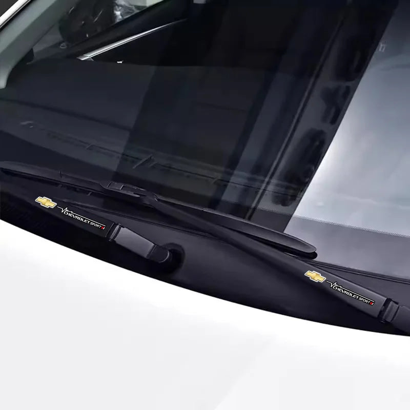 2Pcs Car Body Stickers Windshield Wiper Decals Accessories For Chevrolet Corvette Montana TrailBlazer Silverado Traverse Camaro