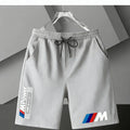 BMW Y2k Print Shorts Men Summer Casual Streetwear Gym Fitness Sports Five-point Pants Elastic Waist Loose Comfort Daily Bottoms