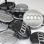 4PCS 60mm 61mm 68mm 69mm 77mm Car Wheel Center Cap Hub Cover Badge For Audi A6 A3 A4 A5 A6 Q2L Q3 Q5 Q7 Q8 R8 Hubcap Accessories