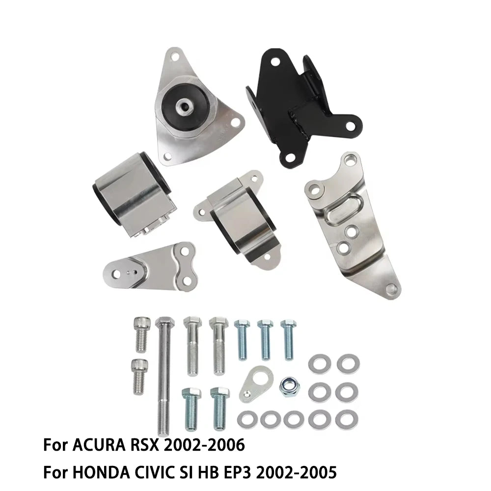 Engine Swap Mount Kit Fit For Honda Civic Si 02-06 Acura RSX Motor Engine Mounts K20 DC5 EP3 EM-1005-S