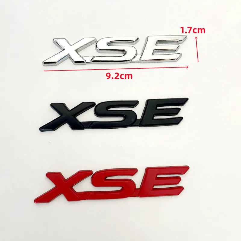 3D Metal SE XSE Logo Rear Trunk Emblem Badge Decals Sticker For Toyota Camry Sienna Highlander Corolla Car Styling Accessories