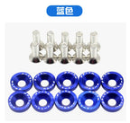 JDM Fender Washers M6 Bolt Set Car Modification Gasket Screw Fender Bumper Engine Aluminum Concave Screws Hex Fastener for Honda