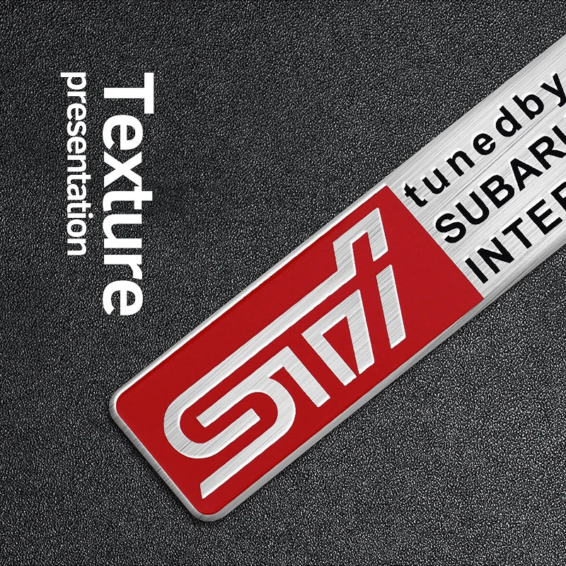 Aluminium Alloy Car Emblem Badge Sticker Decals Decoration For Subaru STI Impreza Legacy WRX BRZ Forester XV Outback Crosstrek