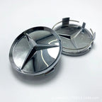 4 pieces 75MM Integrated Black or Silver Star Mercedes Benz Amg C177 W218 Class Wheel Rims Center Hub Caps Auto Accessories