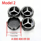 4Pcs 60mm 75mm Car Wheel Center Hub For Mercedes Benz AMG class W205 W203 GLC GLK W206 W220 W211 A180 Cap Rim Cover Accessories