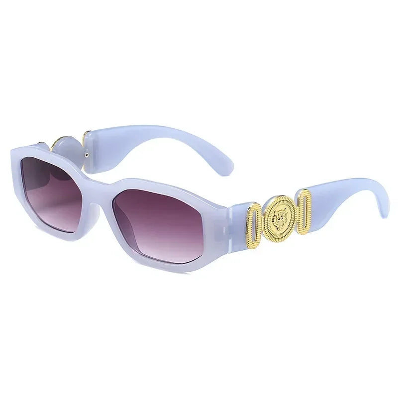 Nuevas gafas de sol cuadradas irregulares Retro para mujeres y hombres, gafas de sol de montura pequeña de diseñador a la moda, gafas de sol de producto de tendencia UV400