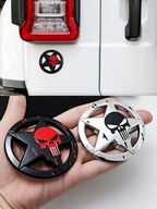 Metal 3D Skull Car Stickers Applicable to the Trunk, Car Doors, Bumpers, Rear Windshield and Fenders of Automobiles