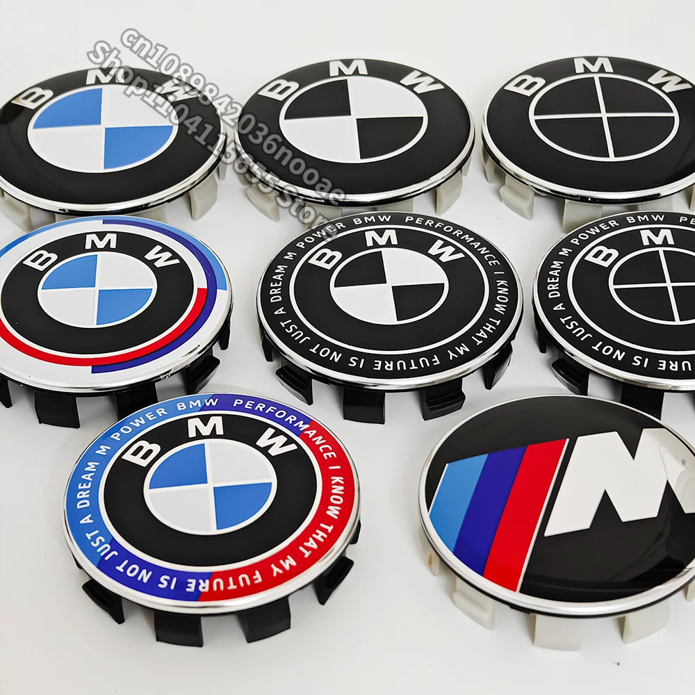 4 Pcs 68mm 56mm Wheel Center Cap for BMW E90 E87 F30 F20 F10 E60 F01 F02 G20 G30 G38 G14 F22 X1 X3 X4 X5 X6 M1 M2 M3 M4 M5 M6 M8