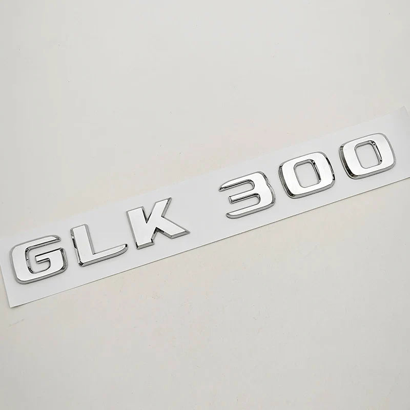 3D ABS Car Logo 4 Matic GLK220 GLK300 GLK350 Emblem Letters Sticker Rear Trunk Badge for GLK W204 X204 GLK220 GLK300 GLK350