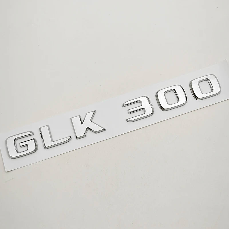 3D ABS Car Logo 4 Matic GLK220 GLK300 GLK350 Emblem Letters Sticker Rear Trunk Badge for GLK W204 X204 GLK220 GLK300 GLK350