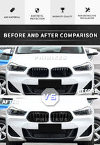 Pair Gloss Matt Carbon Black 3 Color Front Kidney Grille For BMW E92 E93 M3 2006-2009 Racing Grills