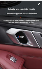 4Pcs Car Inner Door Bowl Guard Stainless Steel For BMW X5 G05 2019-2026 Car Door Handle Protective Trim Exterior Accessories