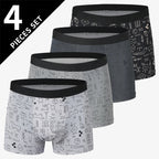 4/5 Uds. Pantalones cortos estampados de talla europea y americana a la moda para hombre, ropa interior cómoda de talla grande para hombre, bañador Sexy
