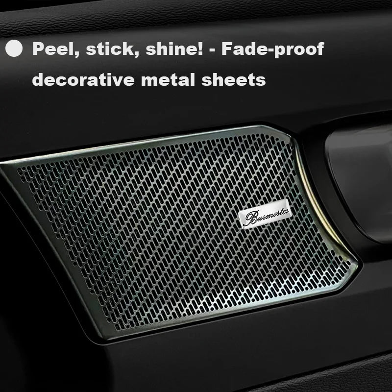 Chevrolet 3D Aluminum Car Audio Stickers Fit For Silverado Impala Malibu Equinox Cruze Camaro Tahoe/Suburban Blazer Spark Aveo
