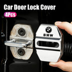 4Pcs Zinc Alloy  Car Door Lock Buckle Protection Cover Anti-Collision Shock Absorbing Cushion Stickers For BMW G80 G06 G07 G42 G