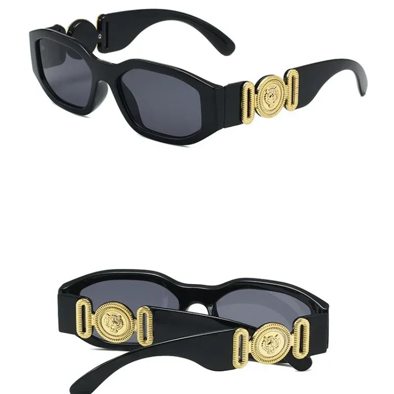 Nuevas gafas de sol cuadradas irregulares Retro para mujeres y hombres, gafas de sol de montura pequeña de diseñador a la moda, gafas de sol de producto de tendencia UV400