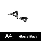 Car Rear Trunk Emblem Sticker For Audi A3 A4 A5 A6 A7 A8 Q3 Q5 Q7 Original Size Quarrto Sline Emblem ABS Black Refit Accessories