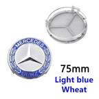 4pcs 56mm 60mm 75mm  68mm3Pin Car Wheel Center Cap Rim Hub Caps Emblem W202 W220 W213 W210 W164 E200 E260 E300 For Mercedes Benz