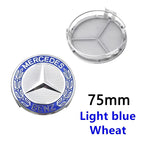 4pcs 56mm 60mm 75mm  68mm3Pin Car Wheel Center Cap Rim Hub Caps Emblem W202 W220 W213 W210 W164 E200 E260 E300 For Mercedes Benz