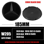 3D 185MM 205MM Front Grille Star Logo Emblem Badge Auto Accessories for Mercedes-Benz Amg C/B/E Class W205 W253 W213 GLC GLE