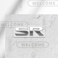 3D Metal SR Logo Car Letter Emblem Badge Sticker Trunk Decals For Nissan Altima Kicks Sentra Maxima X-Trail Styling Accessories