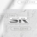 3D Metal SR Logo Car Letter Emblem Badge Sticker Trunk Decals For Nissan Altima Kicks Sentra Maxima X-Trail Styling Accessories