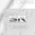 3D Metal SR Logo Car Letter Emblem Badge Sticker Trunk Decals For Nissan Altima Kicks Sentra Maxima X-Trail Styling Accessories