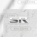 3D Metal SR Logo Car Letter Emblem Badge Sticker Trunk Decals For Nissan Altima Kicks Sentra Maxima X-Trail Styling Accessories