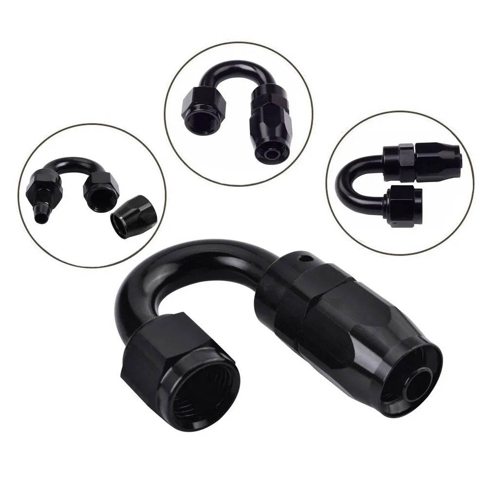 AN4/AN6/AN12 Swivel Hose End Fitting Adapter For Oil/Fuel/Gas Hose Line Oil Cool