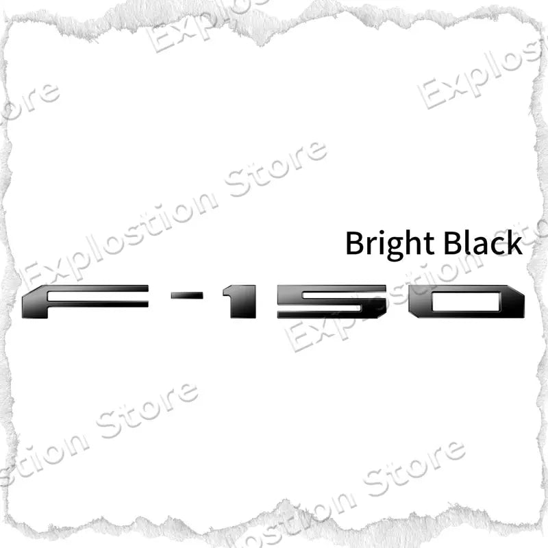 Car ABS Plastic F-150 Logo Car Letter Fender Side Emblem Rear Tail Trunk Badge Sticker For Ford F150 GT Accessories