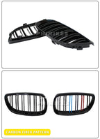 Pair Gloss Matt Carbon Black 3 Color Front Kidney Grille For BMW E92 E93 M3 2006-2009 Racing Grills