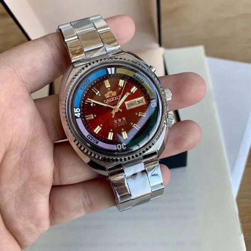 Orient Watch Series Automatic Mechanical Unisex Watch World Time Full Function Steel Strap Select Dial Luminous