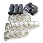 2 Inch Universal Turbo Intercooler Piping +Silicone Coupler + Clamp Kit Aluminum