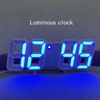 Reloj despertador Digital LED 3D de mesa, reloj de pared, tiempo/fecha/temperatura para el hogar, cocina, oficinas, decoración, relojes de jardín