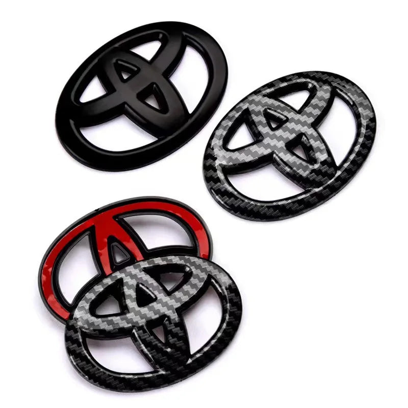 1Pc ABS Steering Wheel Emblem Badge Sticker for Toyota Hilux Prius Avensis Auris Corolla Camry Interior Car Decorate Accessories