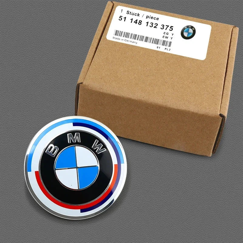 74mm 82mm BMW Hood Trunk Emblem Badge Sticker Fit E30 E36 E39 E46 E60 E87 E90 G20 Auto Exterior Accessory
