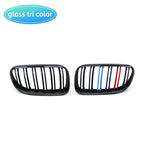 2Pcs Car Style Black Front Kidney Double Slat Grill Grille for-BMW E92 E93 3-Series 328I 335I Coupe LCI 2010-2013