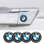 4pcs Car 20mm Door Keyhole Lock Protection Sticker Decor Decals For BMW X1 X2 X3 E46 E36 E34 F10 E90 F30 E60 F30 E53 E30 E92 E87